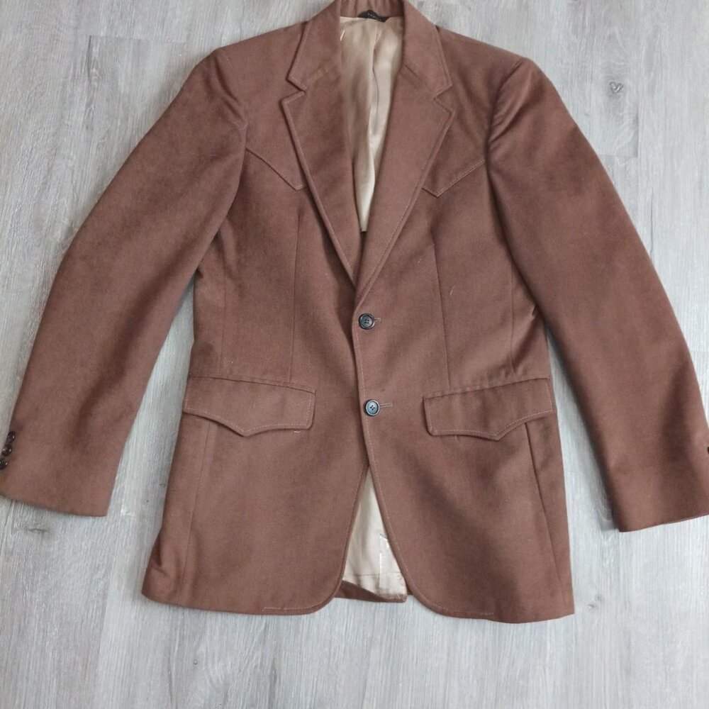 Grand Entry Western Wear brand custom Brown suede blazer